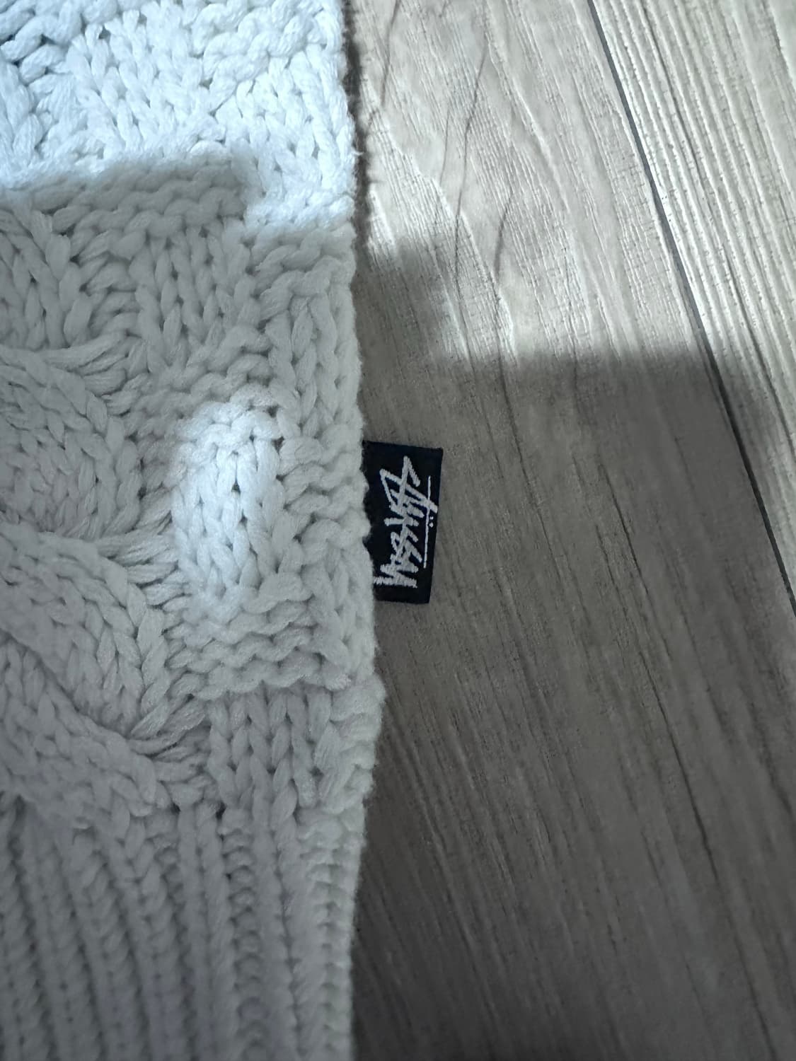 스투시 타이다이 피셔맨 스웨터 블랙 XL 상품이미지3