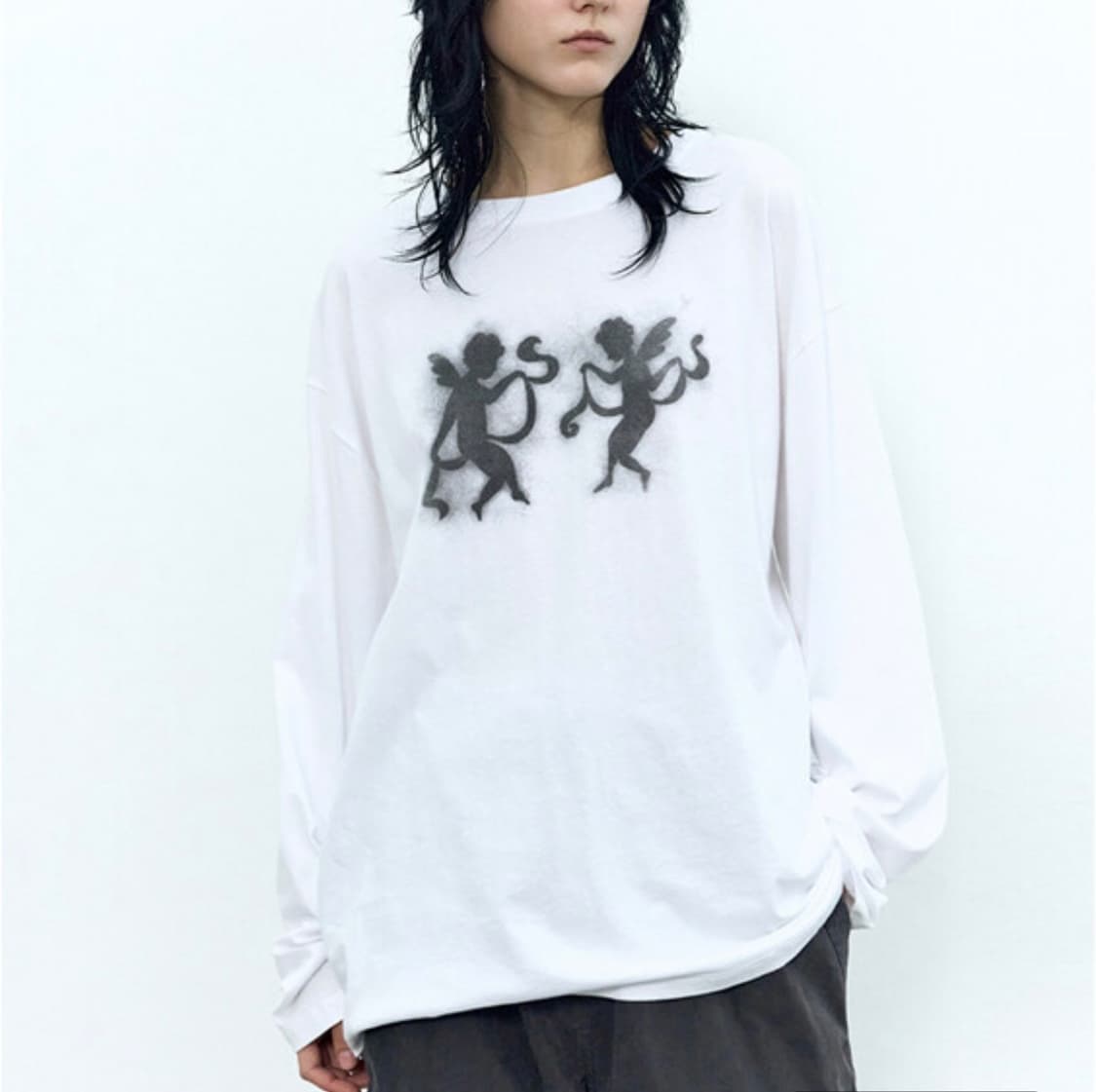 인사일런스 엔젤 그래픽 롱슬리브 M 상품이미지1