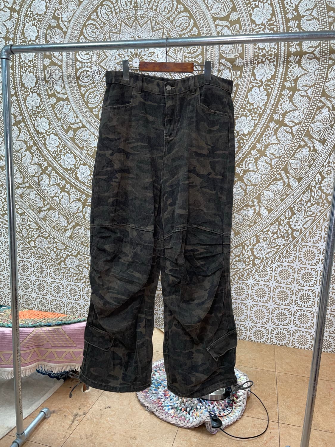 빈티지 더블니 카모팬츠  상품이미지3