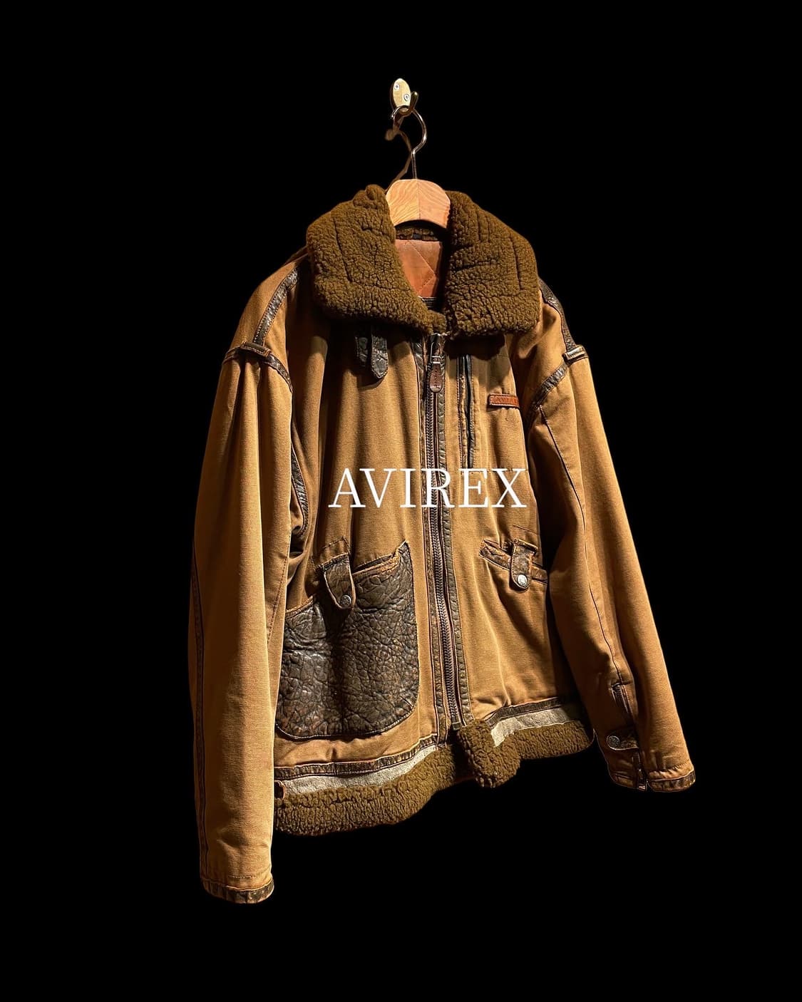 아비렉스 밀리터리 무스탕 자켓 상품이미지1