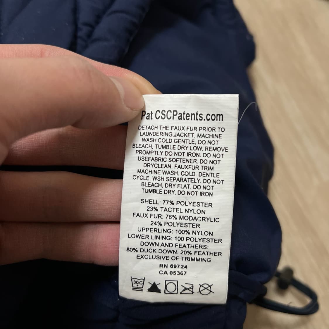 노스페이스 남성 라이트 덕다운 경량패딩 XL/105  상품이미지6