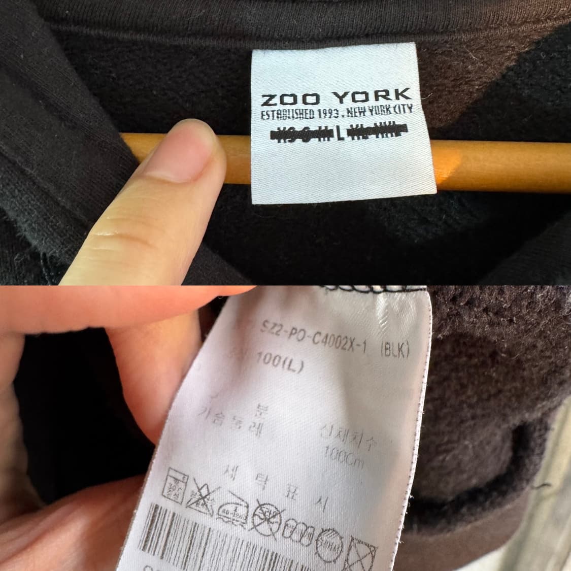 Zooyork 쥬욕 마리아치 프린팅 로고 후드티 상품이미지10