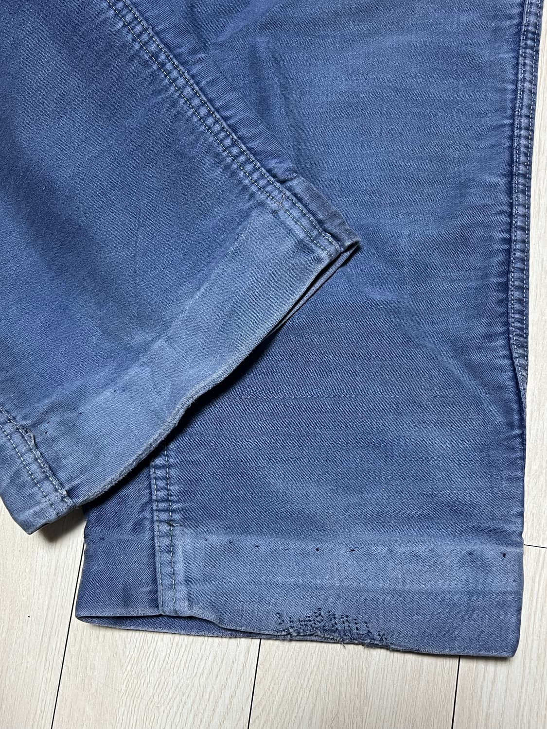 80s빈티지에이징 프렌치워크팬츠 몰스킨 약33사이즈 상품이미지4