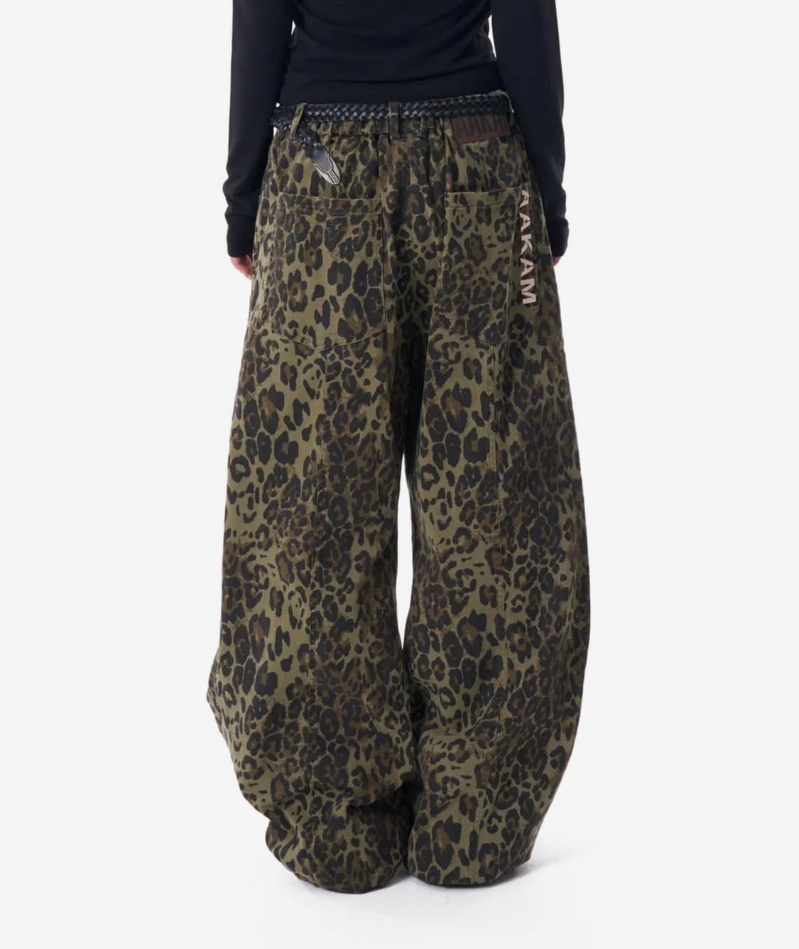 아캄 핀턱레오파드팬츠 상품이미지4