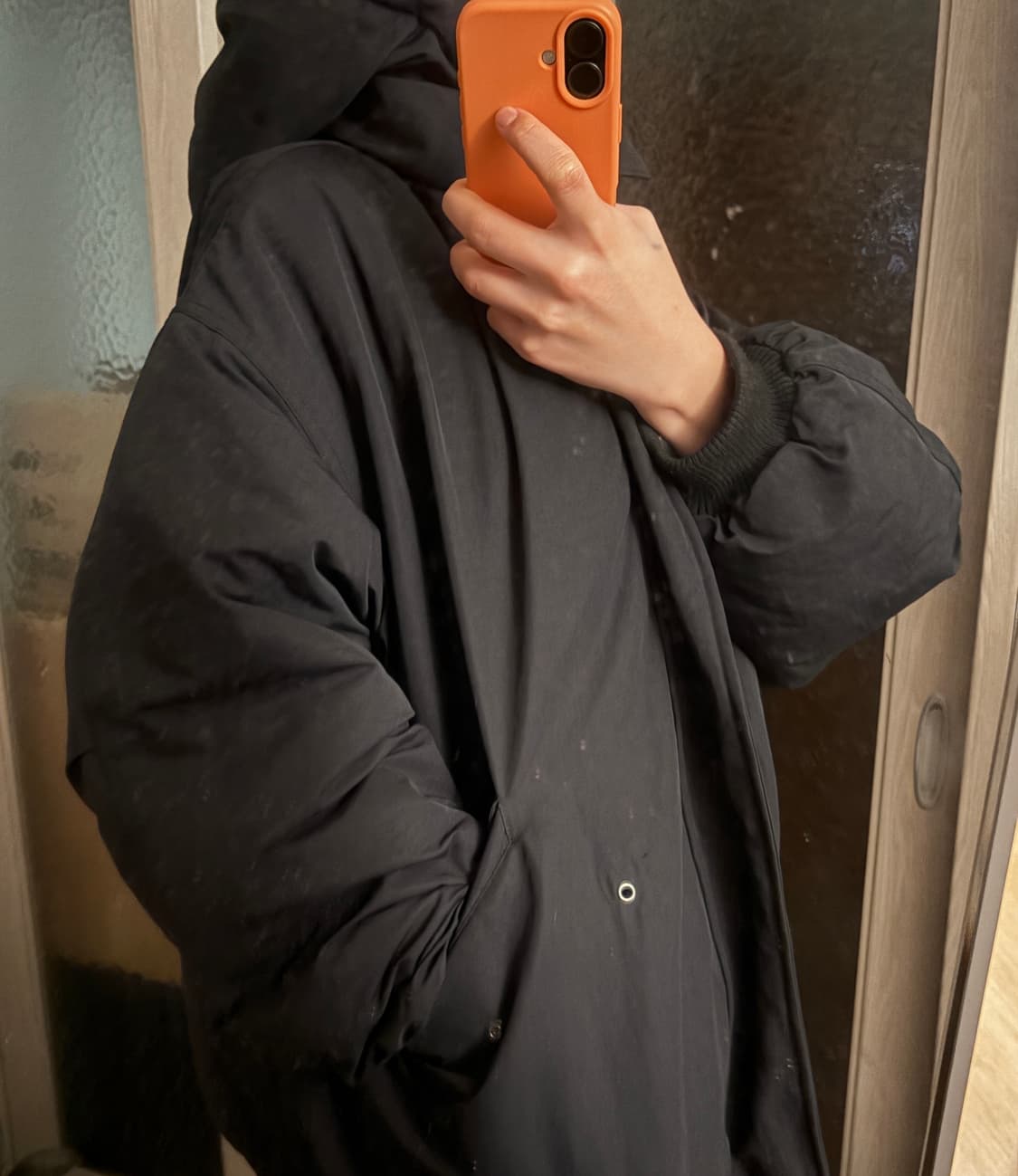 블랙모먼트 오버핏 리버시블 후드파카 점퍼 야상패딩 상품이미지2