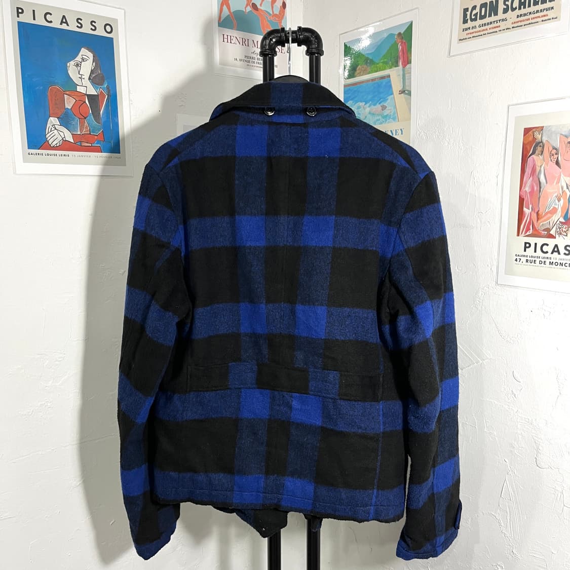 PPFM 빅체크 더블버튼 펑크 코트 상품이미지2