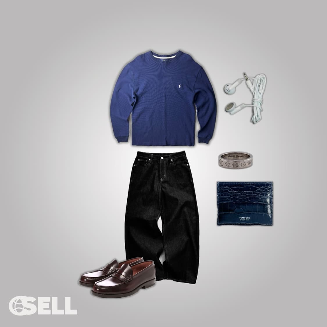 폴로 네이비 와플 롱슬리브 상품이미지2