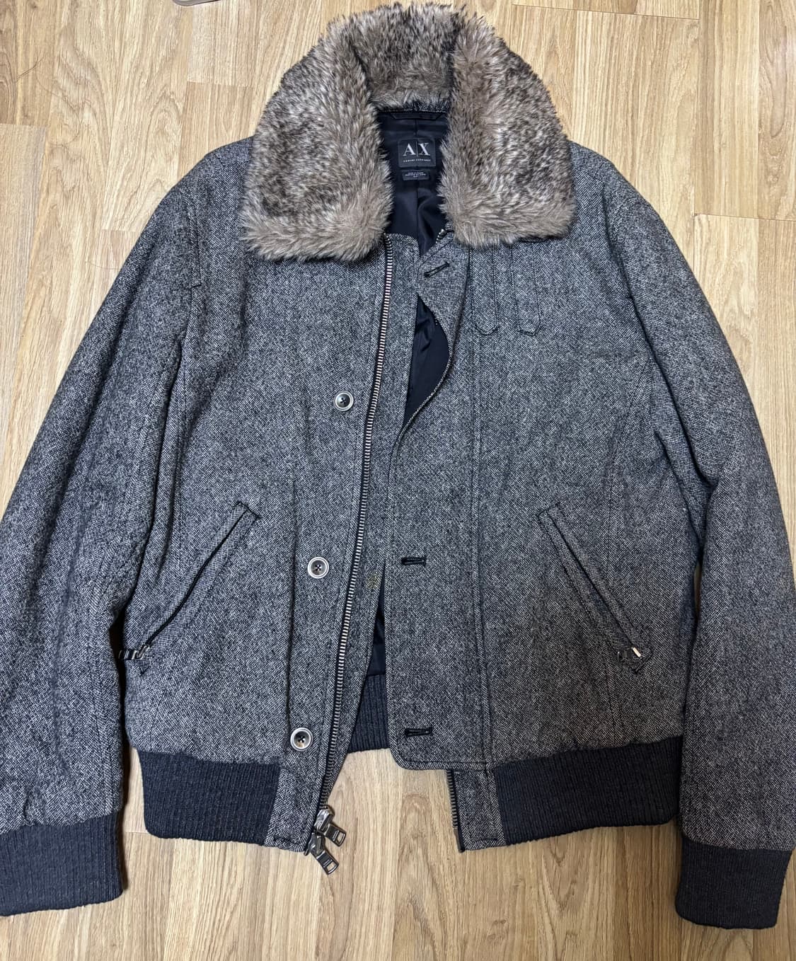 아르마니 익스체인지 퍼 자켓 L 상품이미지1