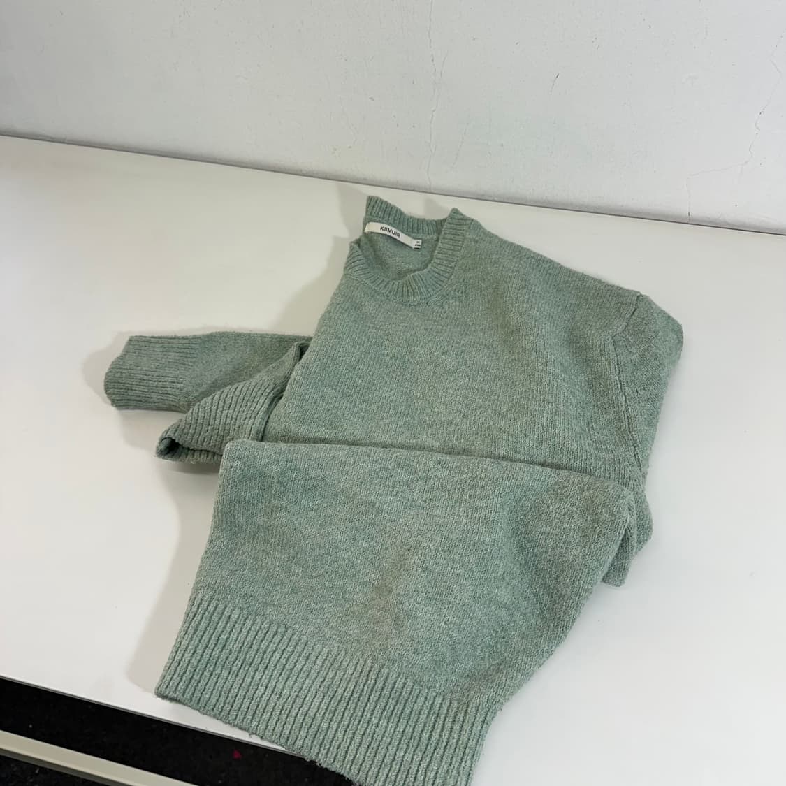 M 키뮤어 민트 아크릴 라운드니트 상품이미지1