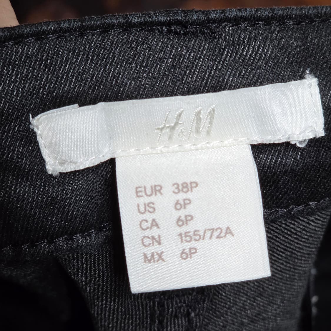 H&M 블랙 코팅진 상품이미지6