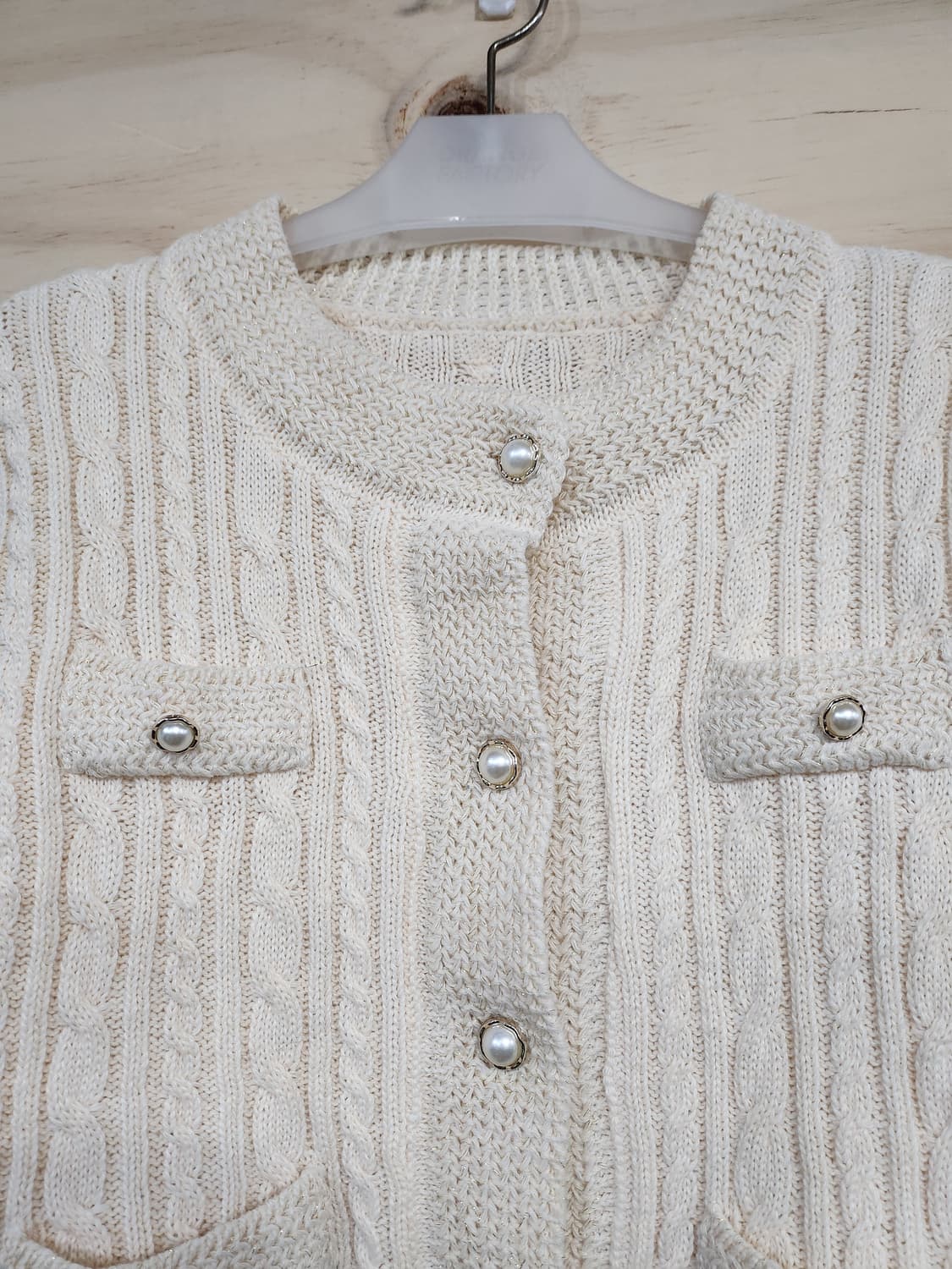 177) 꽈배기 니트 가디건 상품이미지4