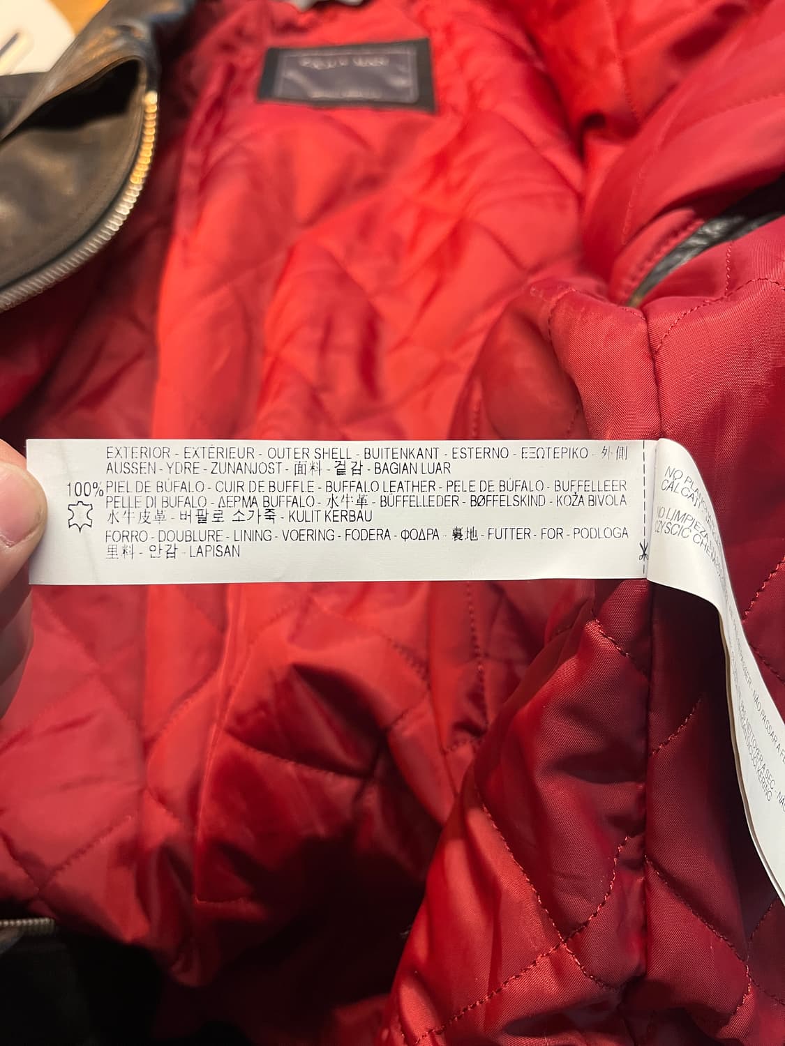 ZARA Man Cow Leather Jacket M  상품이미지5