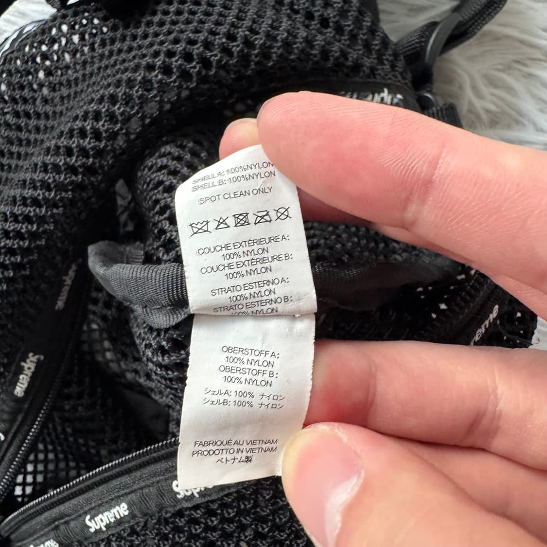 SUPREME 일본빈티지 슈프림 메쉬 미니 더플백 블랙 23ss 가방 상품이미지8