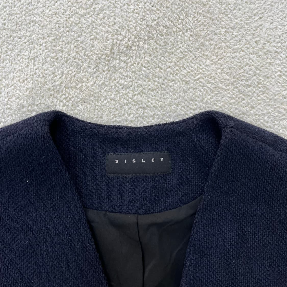 44 시슬리 여성 노카라 롱가디건 0323M 상품이미지2