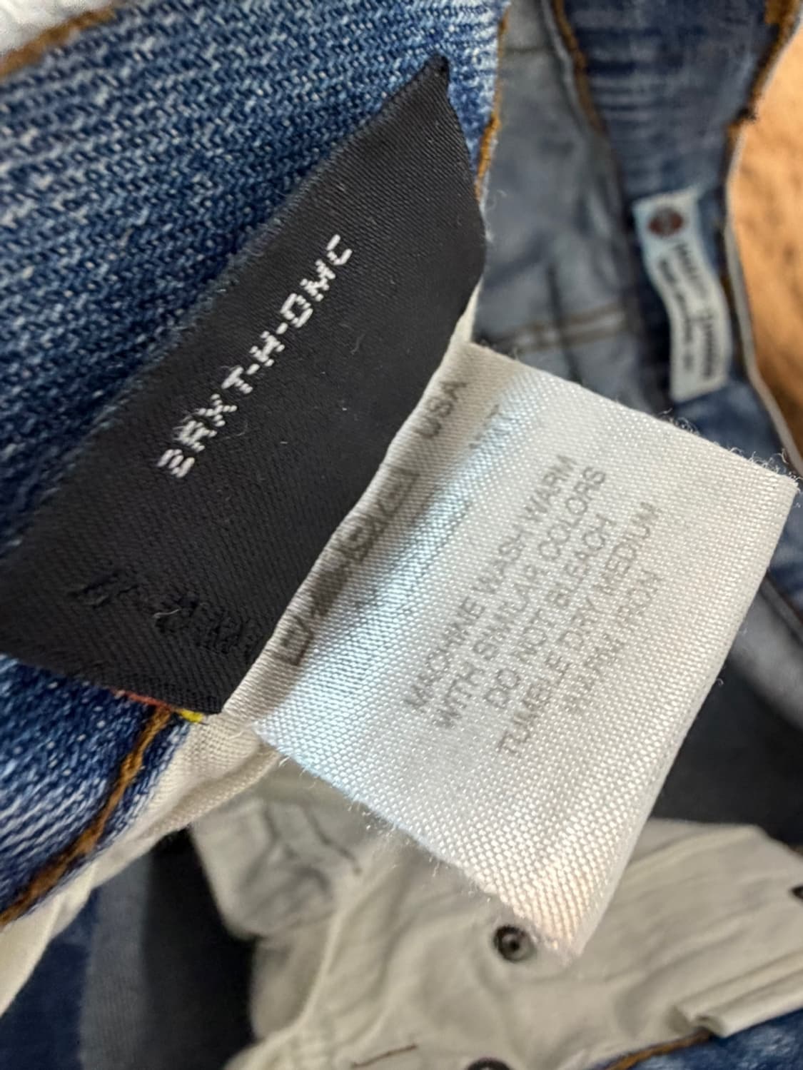 할리 데이비슨 레더 패널 데님 팬츠  상품이미지7