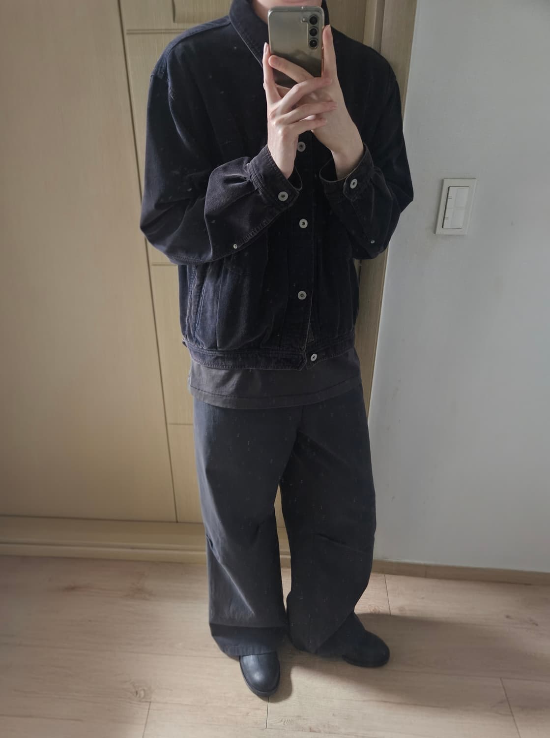 폴리테루 더비 슈즈 블랙 브라운솔 상품이미지9