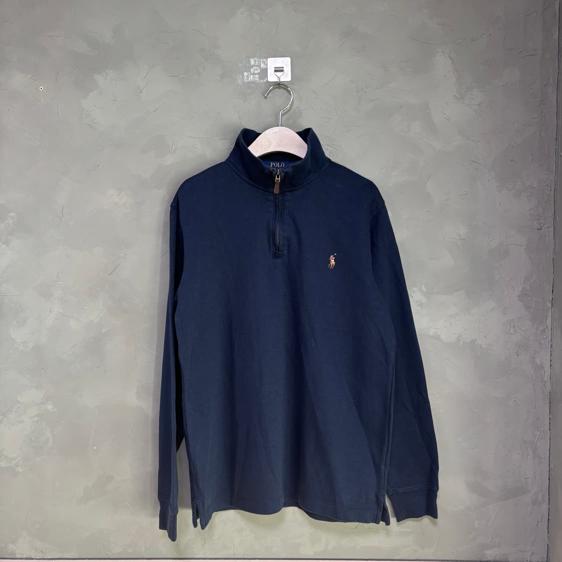 폴로 랄프로렌 반집업 니트 네이비 상품이미지1