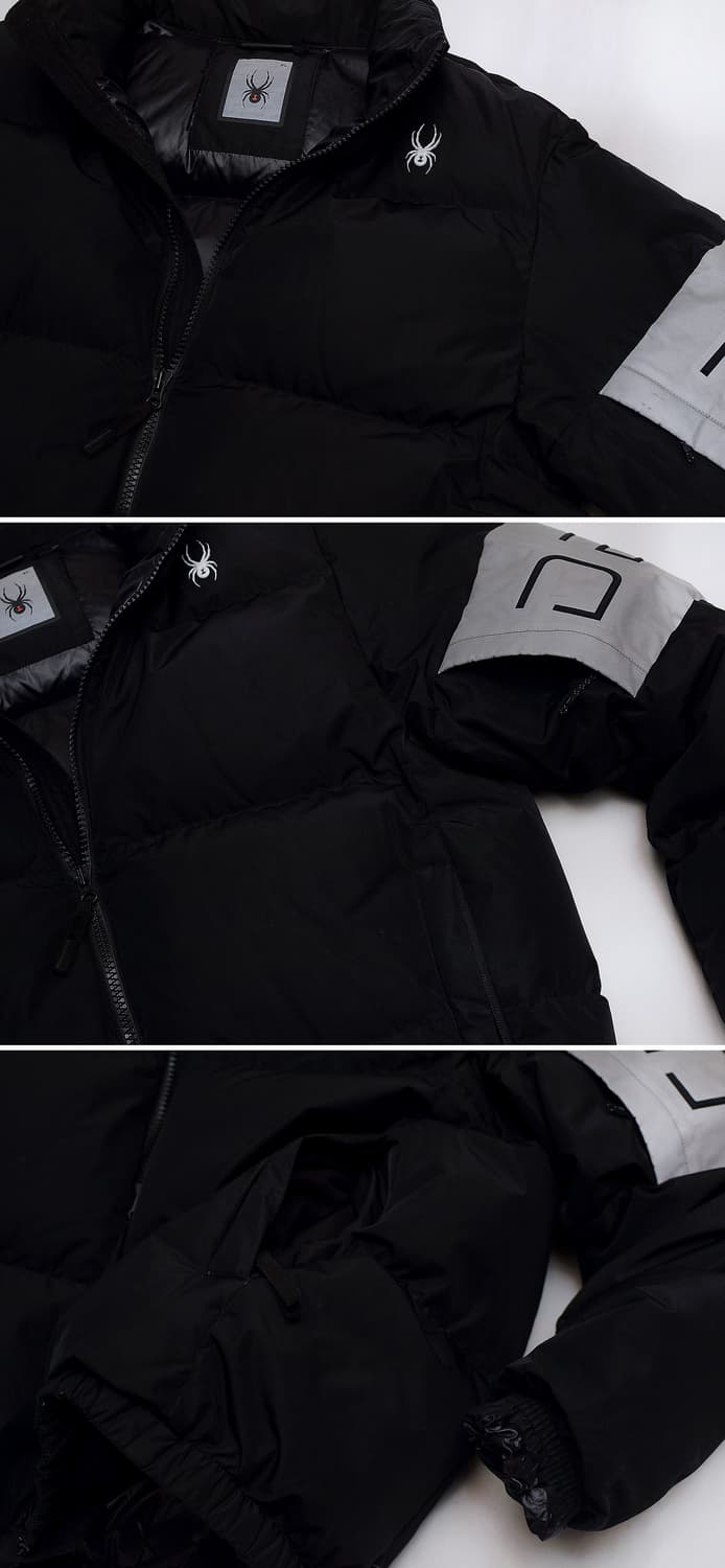 스파이더 컬러블록 헤비 구스다운 푸퍼 숏패딩 (XL / 105+) 상품이미지8