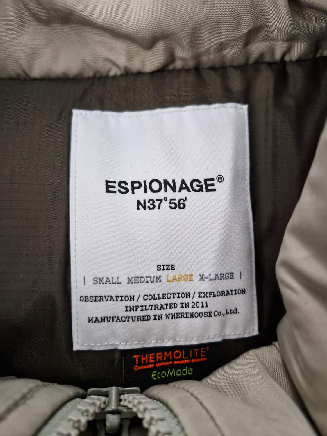 에스피오나지 PCU Level 7 몬스터파카 올리브그레이 상품이미지8