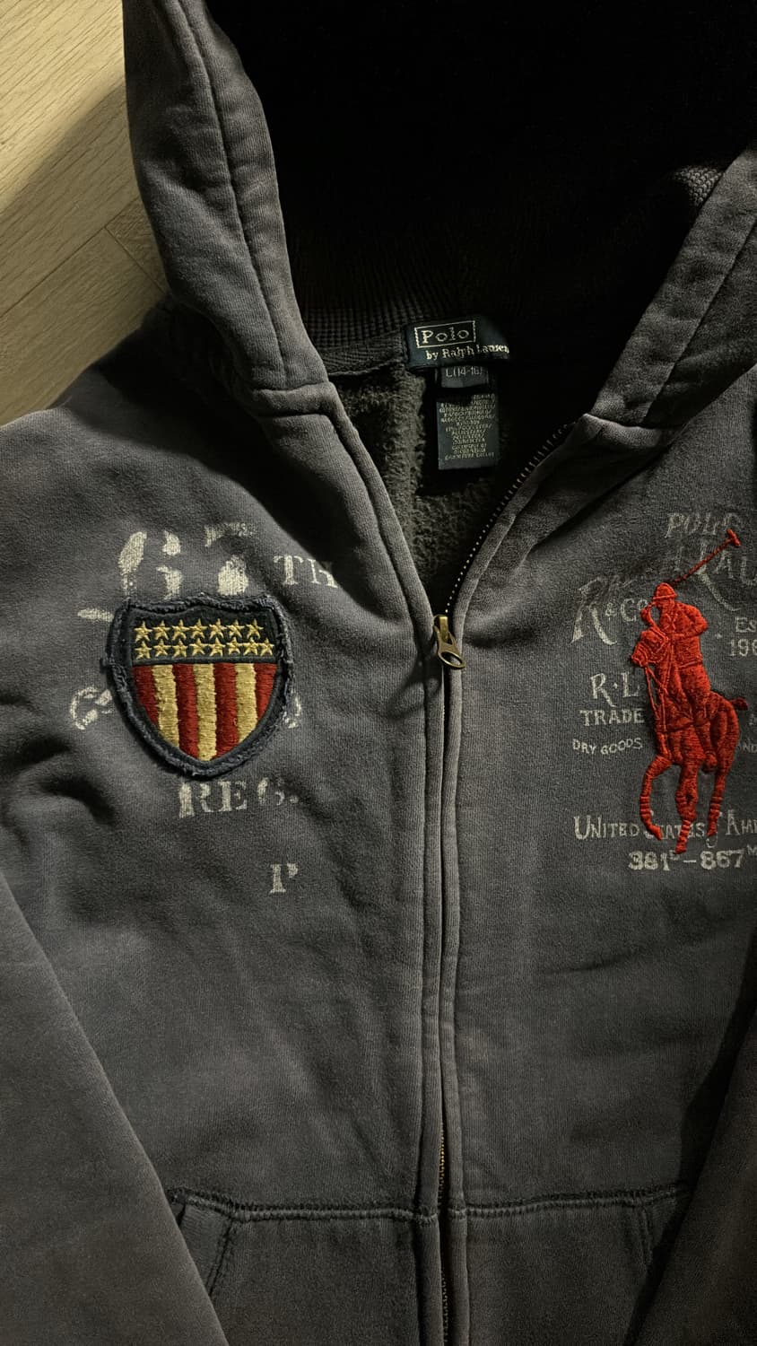 (착샷 있음)폴로 랄프로렌 빅포니 후드집업 상품이미지2