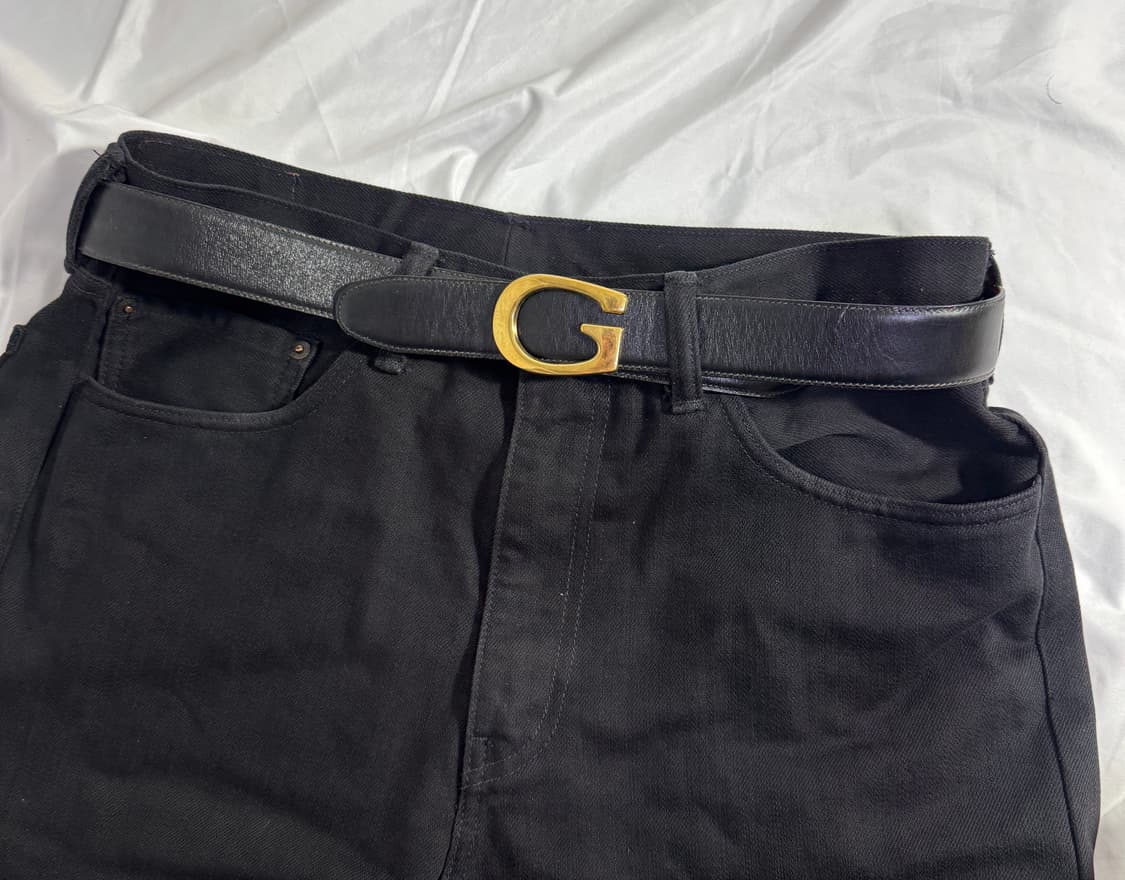 Gucci G로고 버클 레더 벨트 상품이미지1