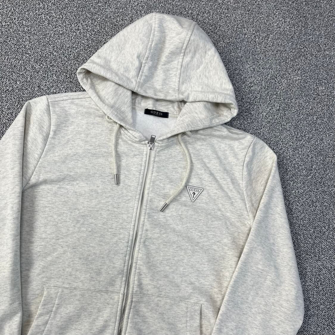 <게스 멜란지 화이트 후드집업> No.1433 상품이미지5