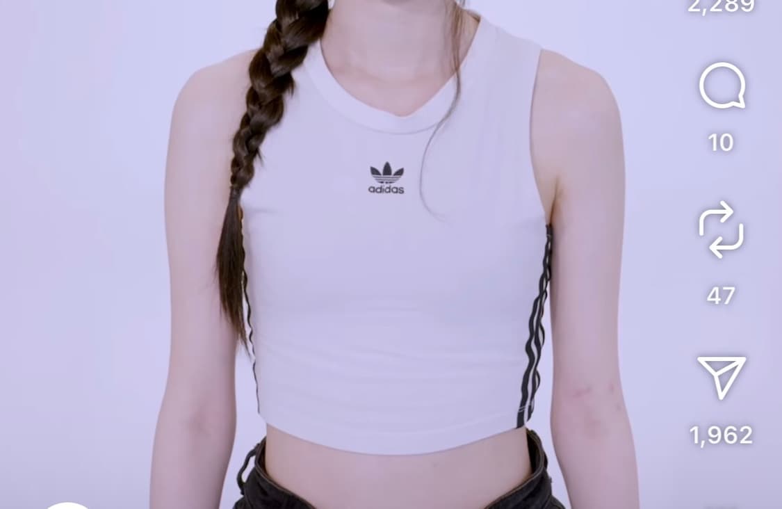 Adidas crop top 상품이미지1