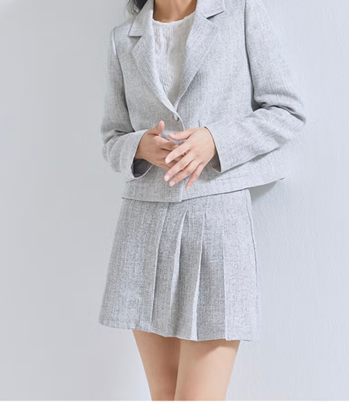 (28)여성 미쏘 플리츠 미니 스커트  상품이미지1