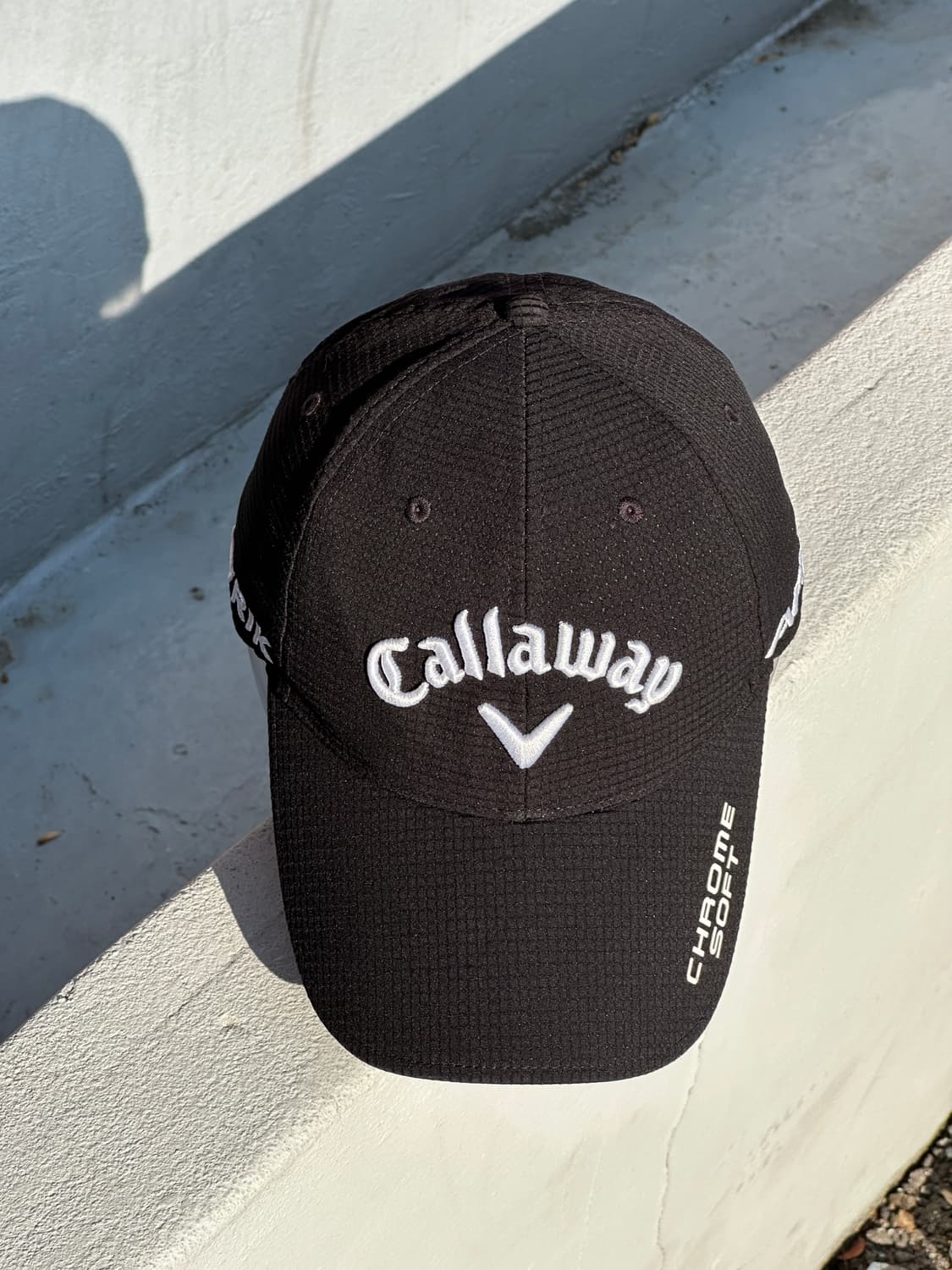 [F] 캘러웨이 로고 블랙 볼캡 모자 상품이미지1