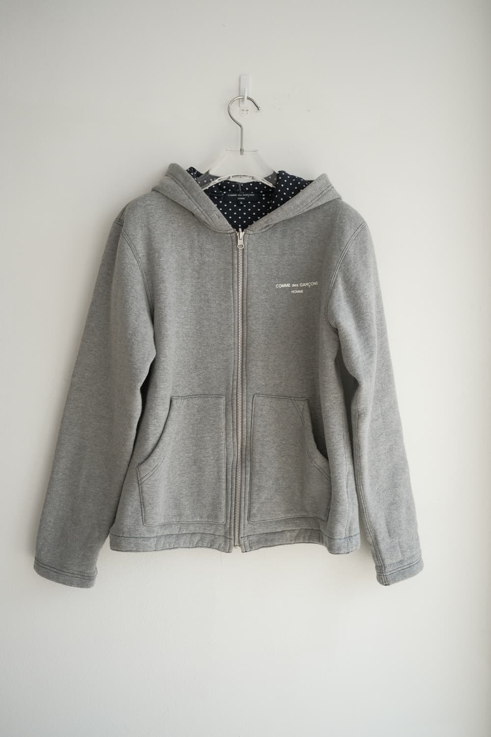 Reversible dot hood zip-up 상품이미지5