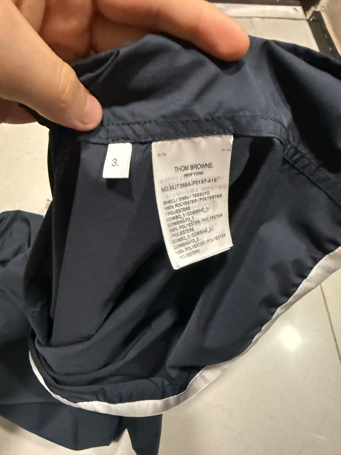 [당일출고,3사이즈] 톰브라운 립스탑 바람막이 풀박스 상품이미지6