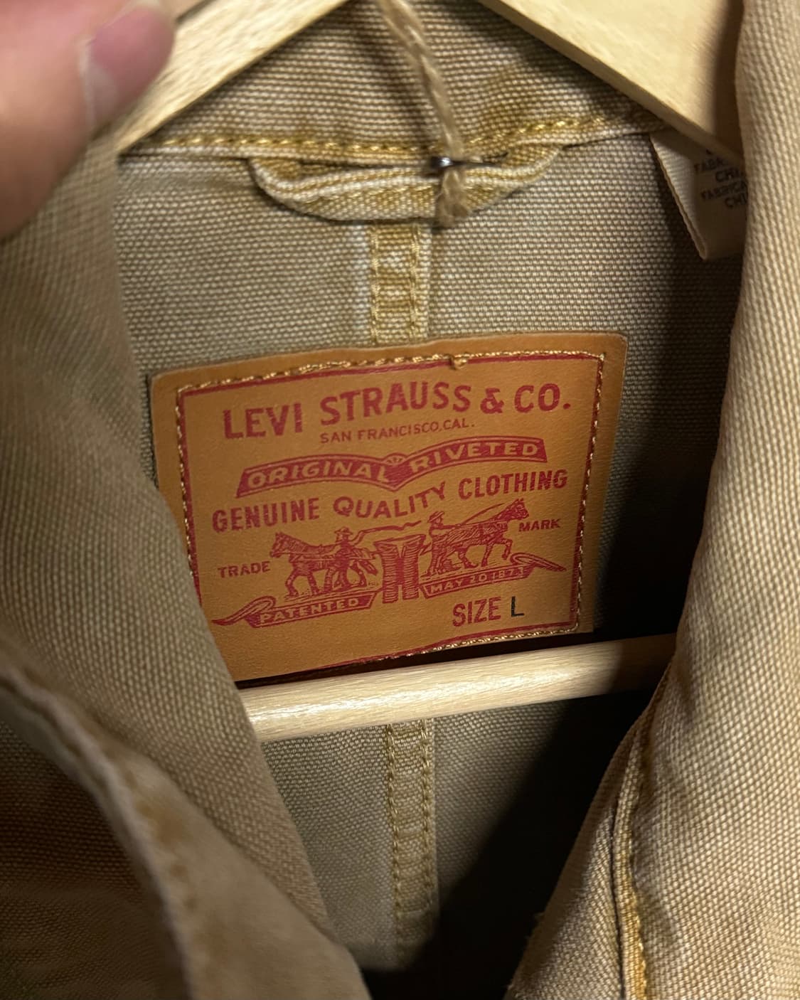 리바이스 가먼트다잉 초어 자켓 L 상품이미지5