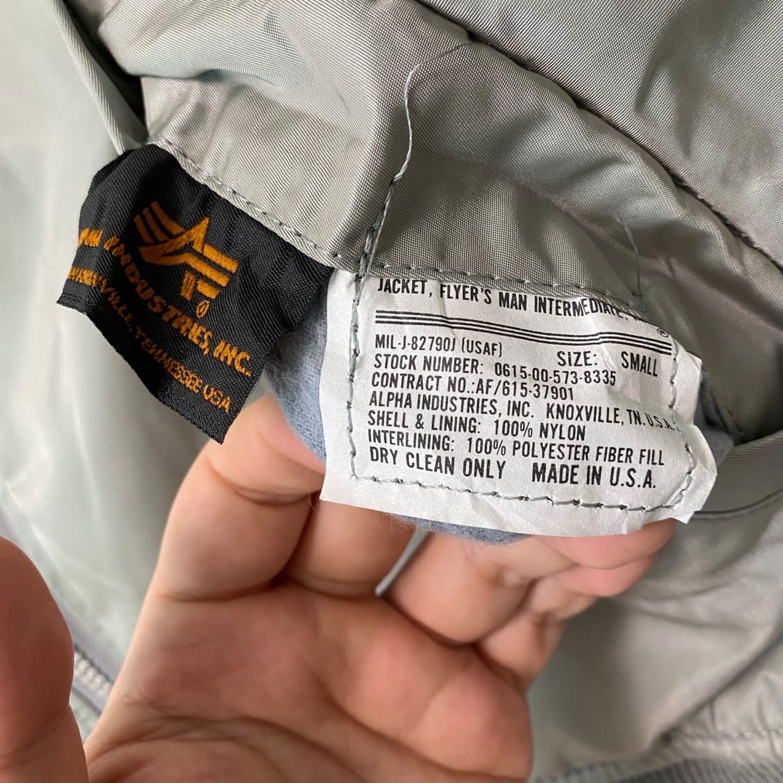 (S)90s 알파인더스트리 MA-1 자켓 상품이미지10