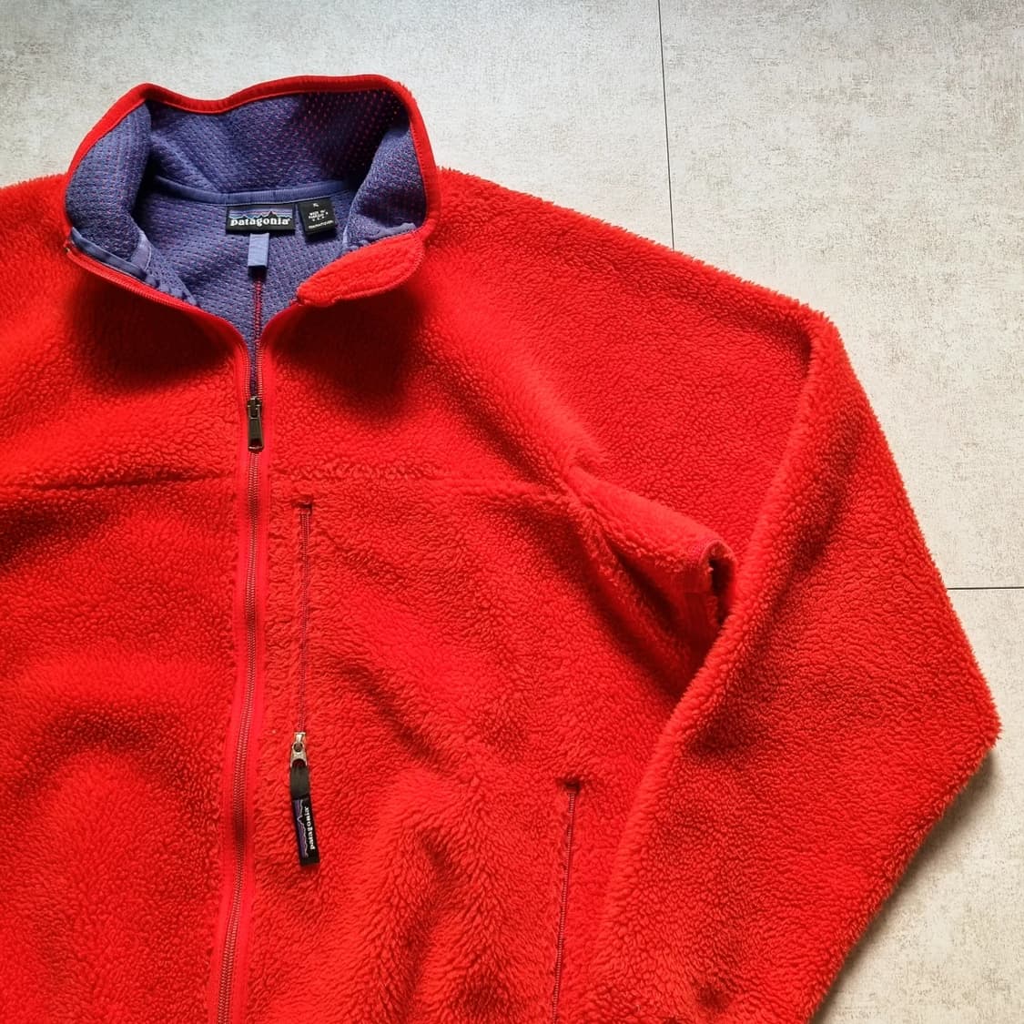 90s USA 파타고니아 베이비 레트로 파일 가디건 XL sz 상품이미지1