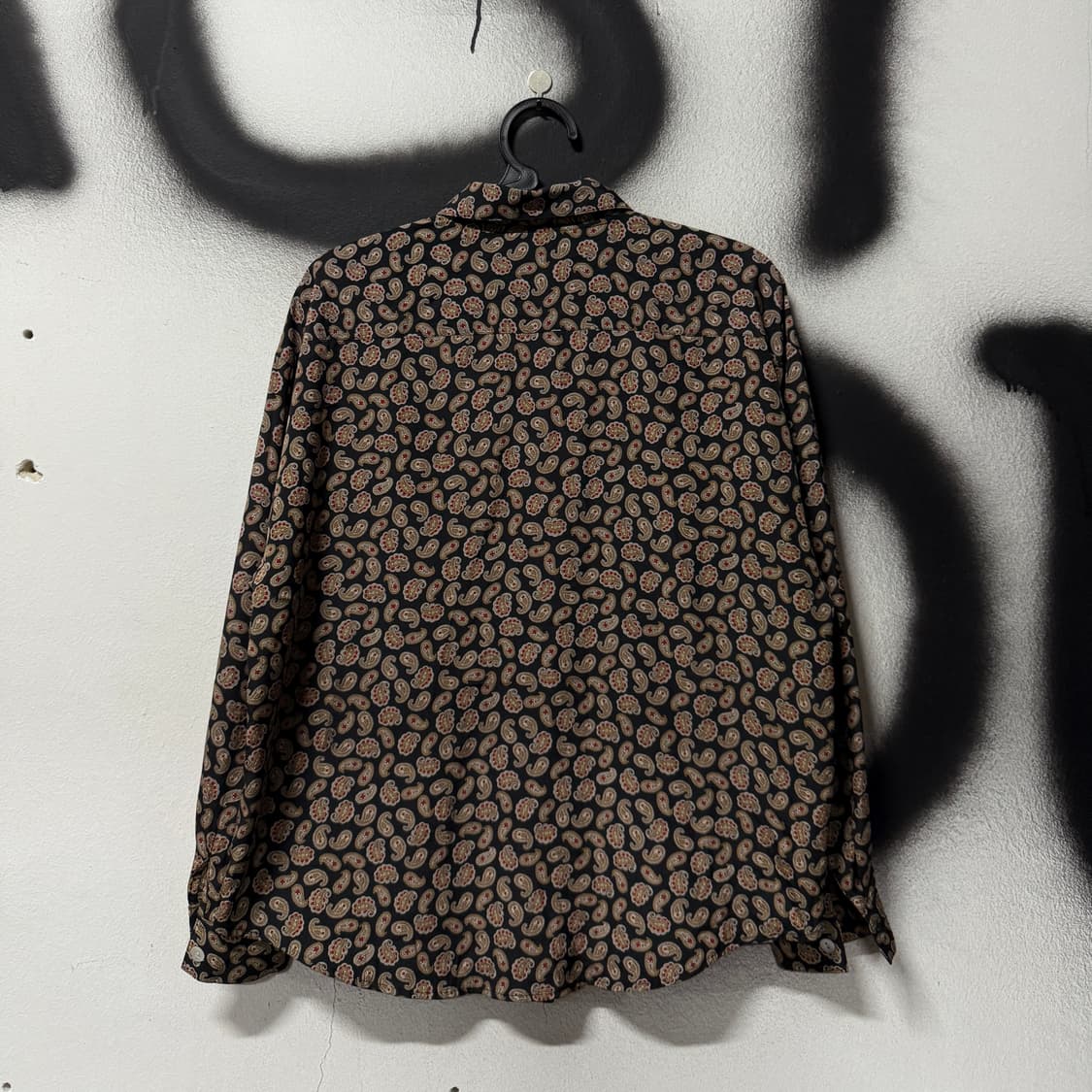 VTG 빈티지 페이즐리 도트 패턴 원 포켓 긴팔 셔츠 상품이미지2