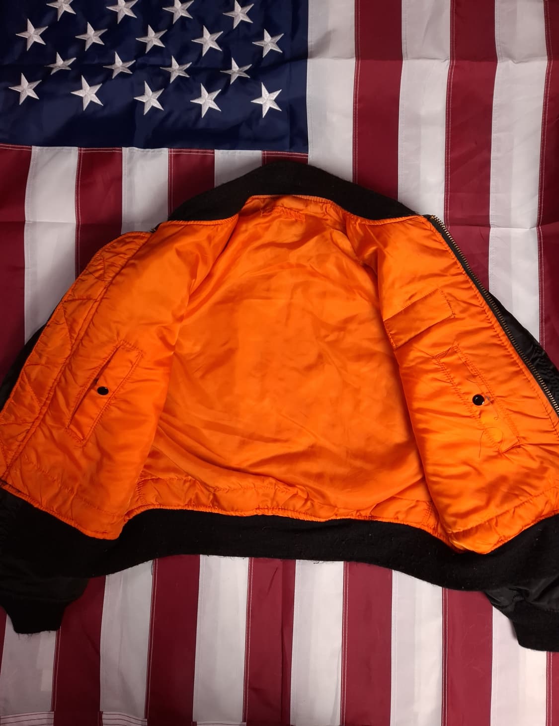 오리지날 90's 미국제조 알파사 미공군 민수용 MA-1 항공자켓 상품이미지8