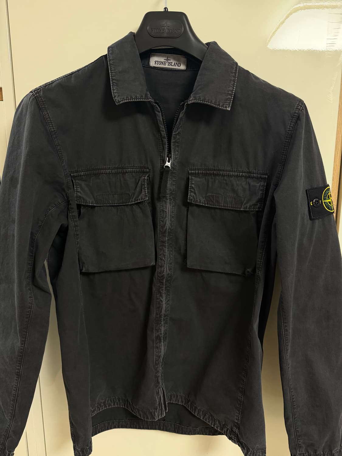 23ss 스톤아일랜드 데님 셔츠자켓 블랙 M 상품이미지1