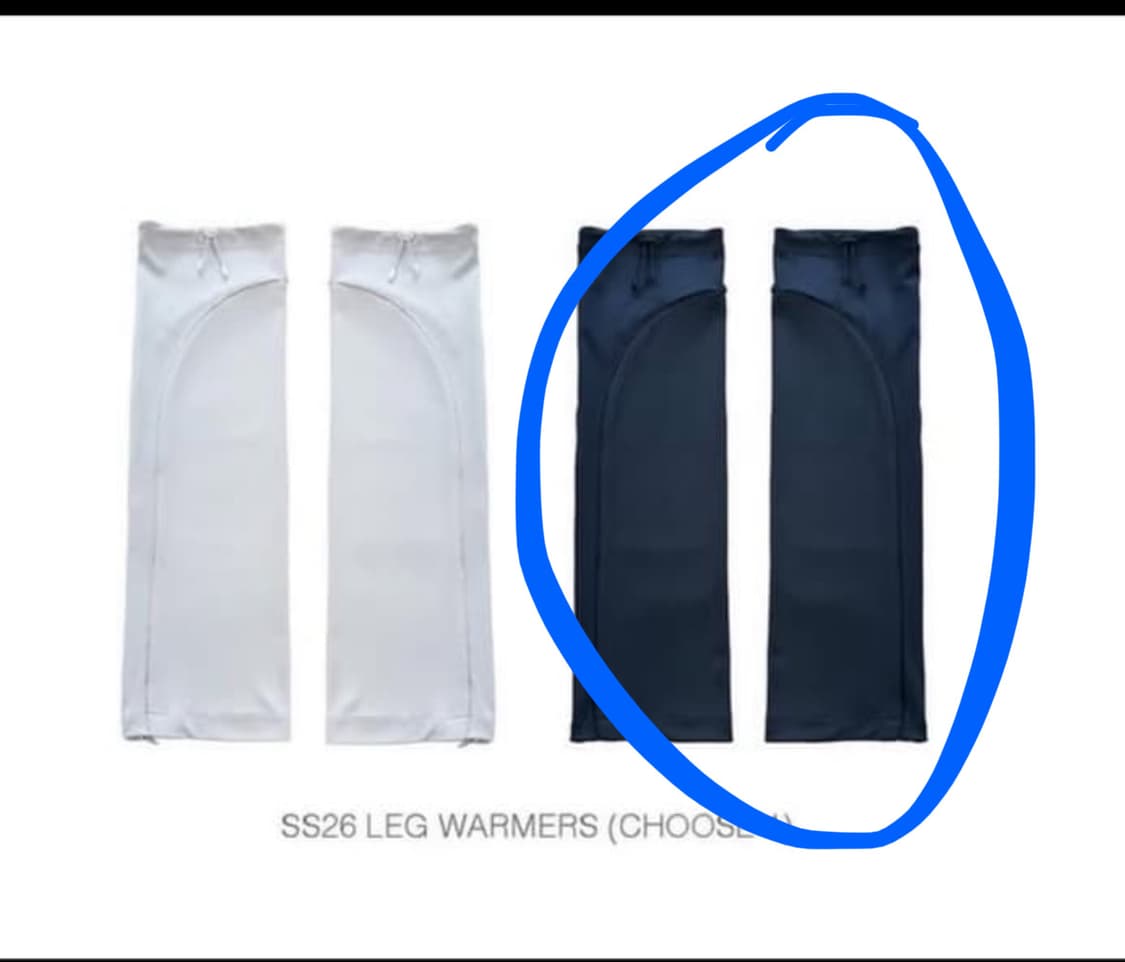 지초이 26ss 레그워머 네이비 (쇼룸 품절) 상품이미지1