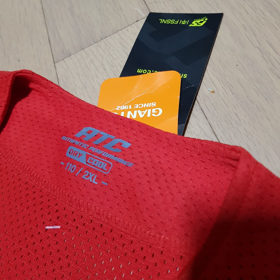 새상품 /110/ 롯데 자이언츠 ATC 어센틱 자수 동백 유니폼/ 409 상품이미지3