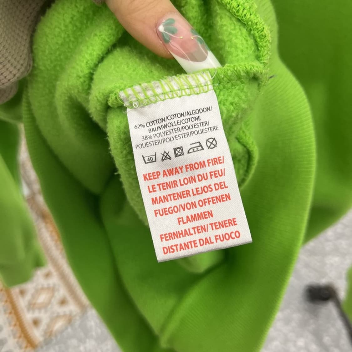 엄브로 올드스쿨 락 펑크 키치 네온그린 맨투맨 M C11026 상품이미지7