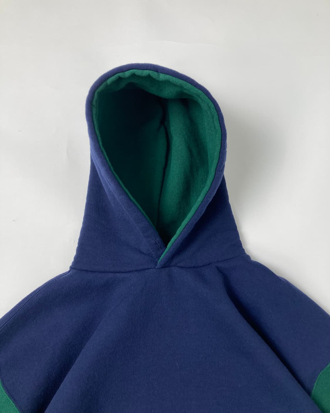 90s Russell Hoodie (navy/green) 상품이미지6