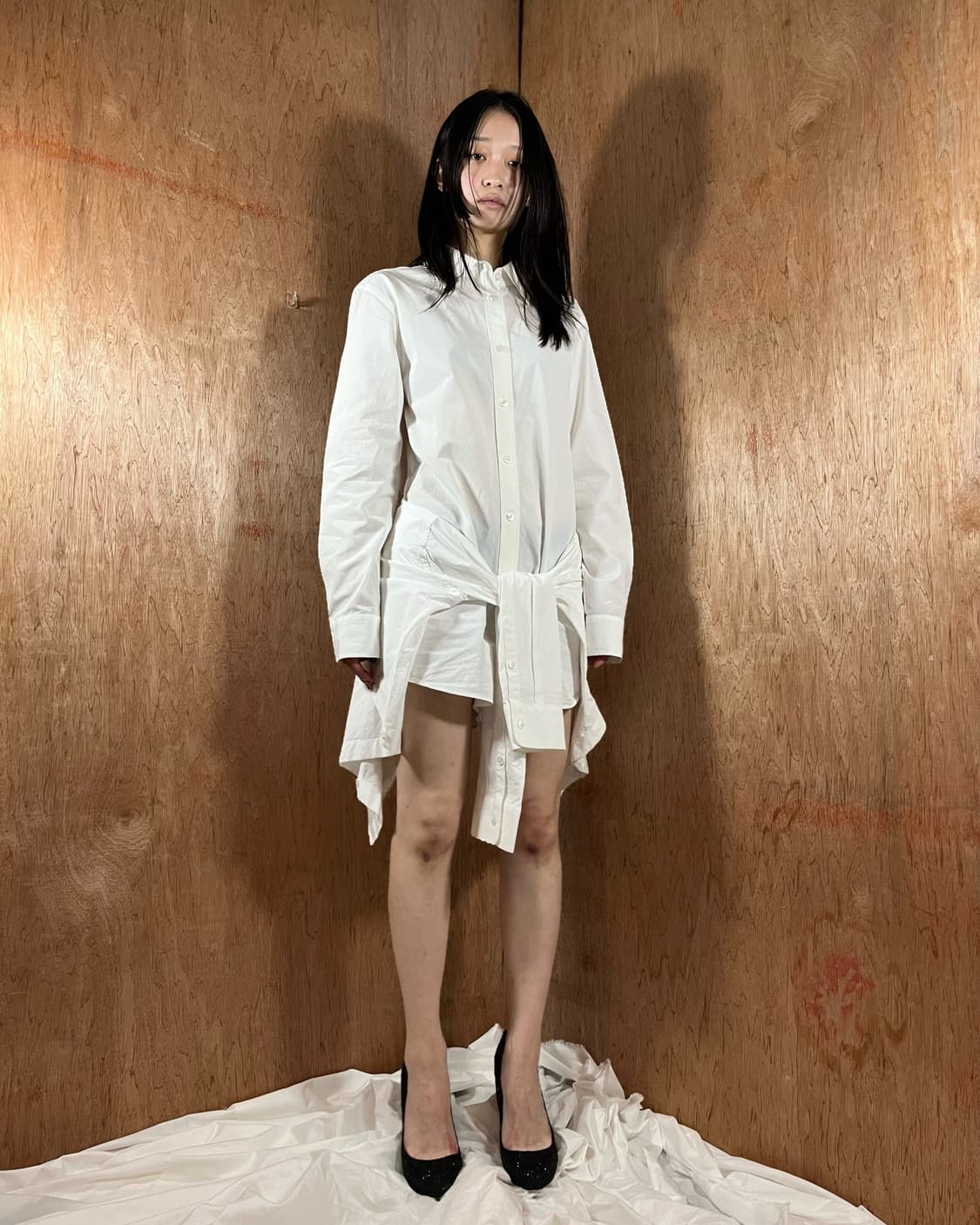 알렉산더 왕 화이트 레이어드 셔츠드레스 상품이미지3