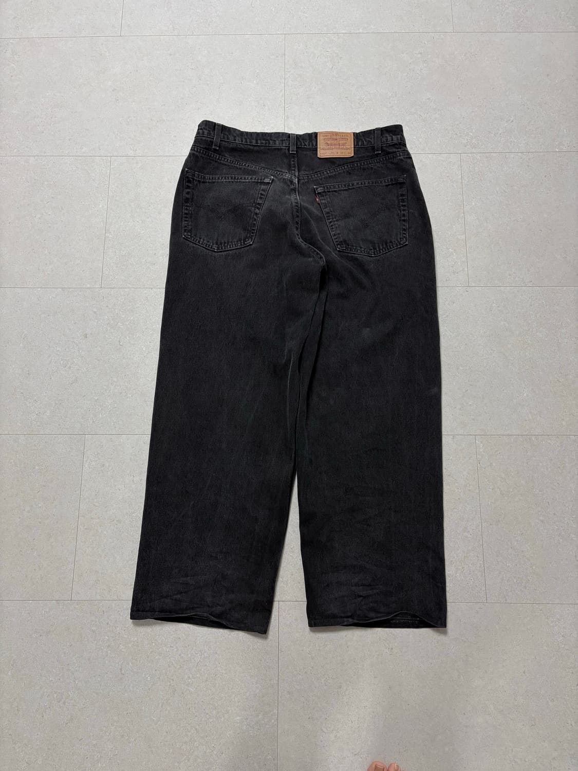 90s 리바이스 567 블랙 데님 상품이미지5
