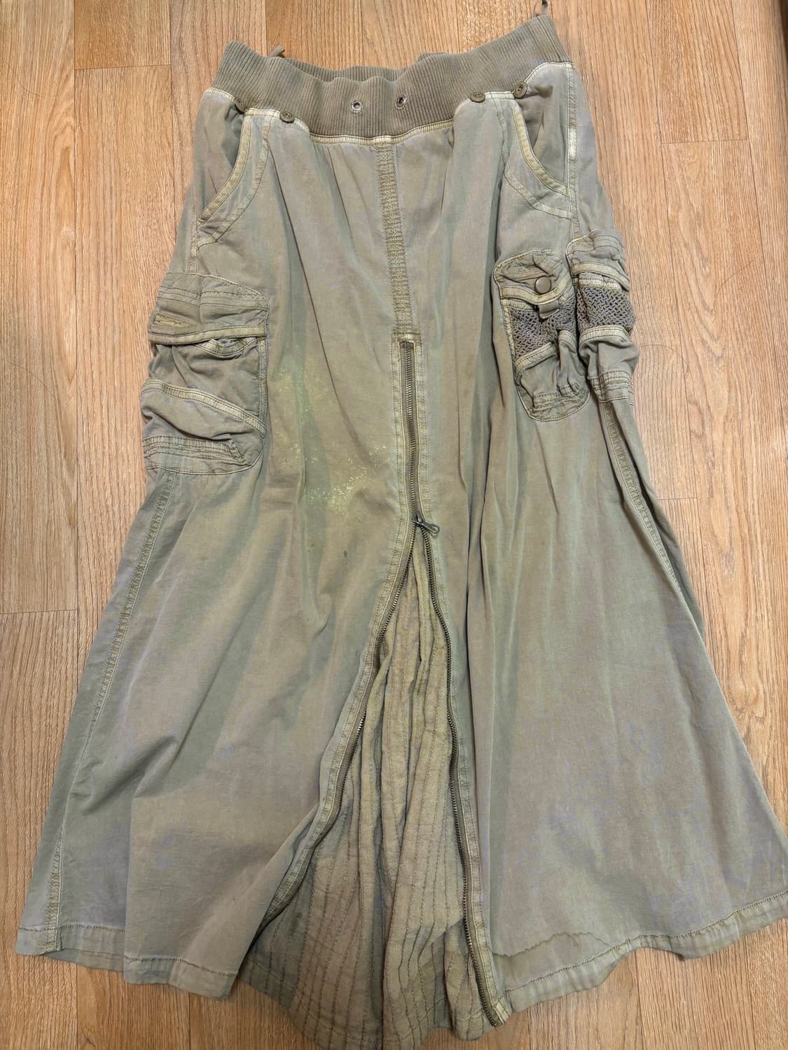 고아 GOA 맥시스커트 롱스커트 카키 상품이미지1