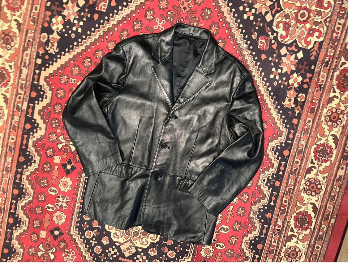 ( XL ) 가죽마이 가죽자켓 블레이져 블레이저 가죽코트 가죽카코트 상품이미지1