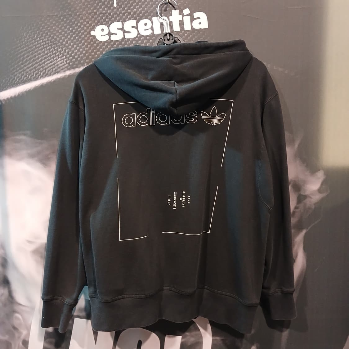아디다스 블랙 트레이닝 기모 후드집업 상품이미지2