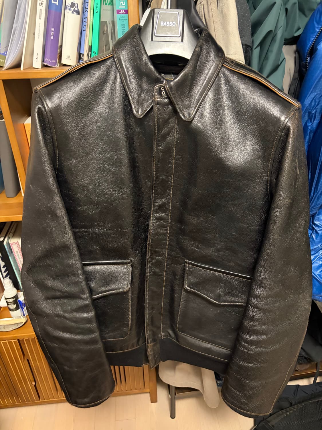 Wacko Maria A-2 가죽 자켓 상품이미지1