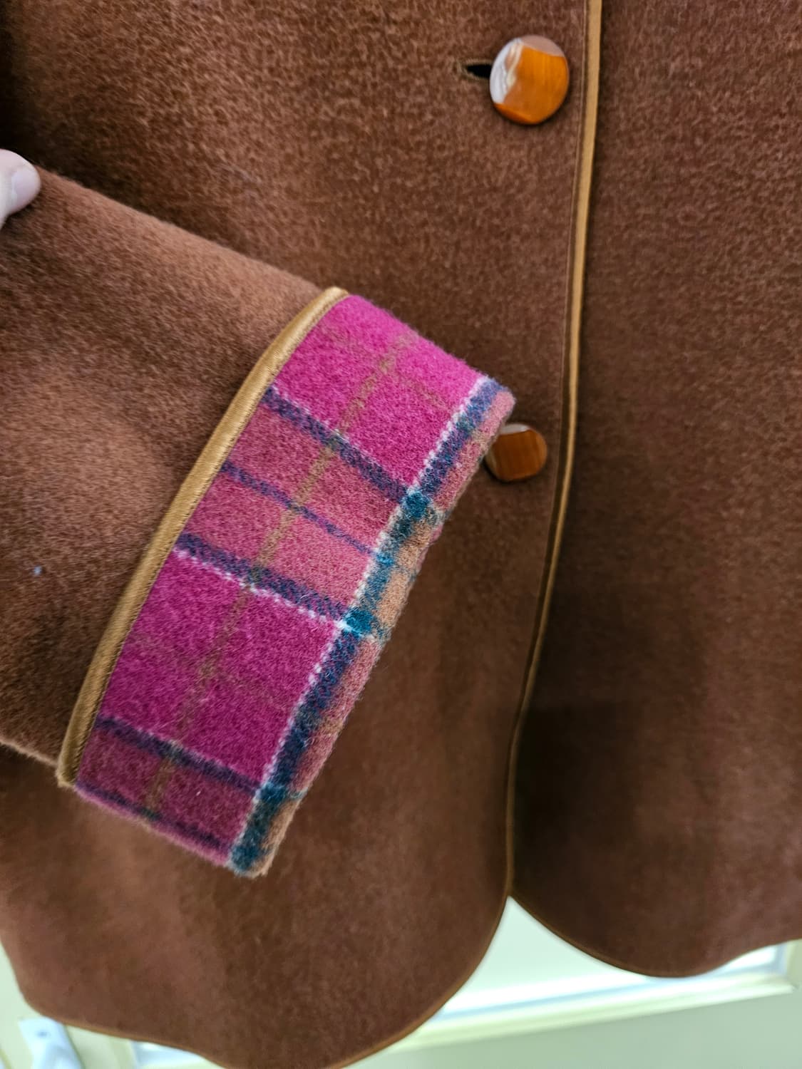 90's 오렌지브라운 울 미들코트 상품이미지6