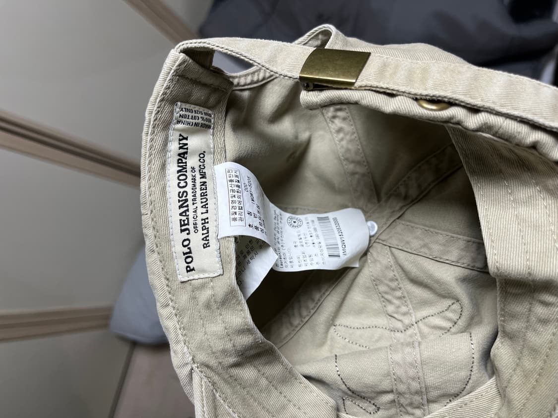 폴로 진스 컴퍼니 베이지 볼캡 상품이미지4