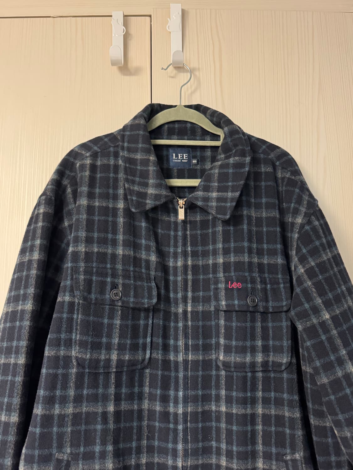LEE 누빔 체크 자켓 상품이미지1